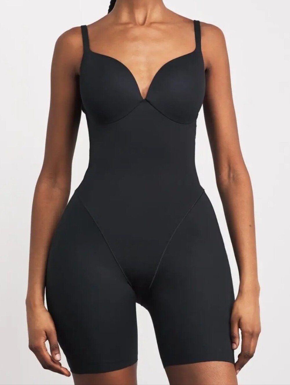 Skims Ultimate Mid Thigh Bodysuit BD-ONS-8045W Onyx Size XS, 2X